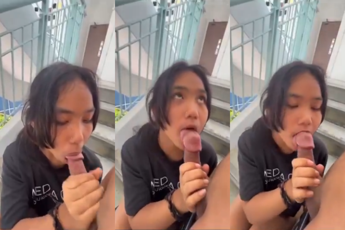 แอบมาอมน้ำแตกพักเที่ยงคลิปหลุดนักเรียนแอบมาอมควยบันไดหนีไฟ